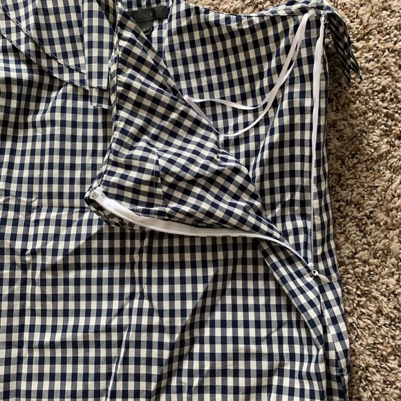 J.Crew one shoulder gingham top - Picture 3 of 5